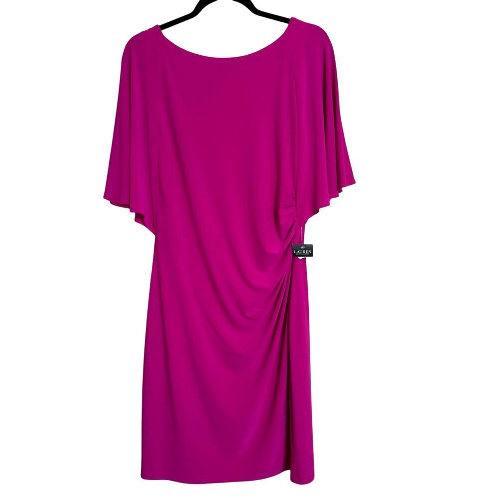 Lauren Ralph Lauren Hot Pink Fuchsia Women’s Midi Formal Dress Nwt Size 12